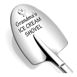 Gift Spoons for Grandma Grandmother Birthday Gift Grandma's Ice Cream Shovel Scoop for Granny Grammy Mother's Day Christmas Gifts for Grandma Grandmom Ice Cream Coffee Spoon