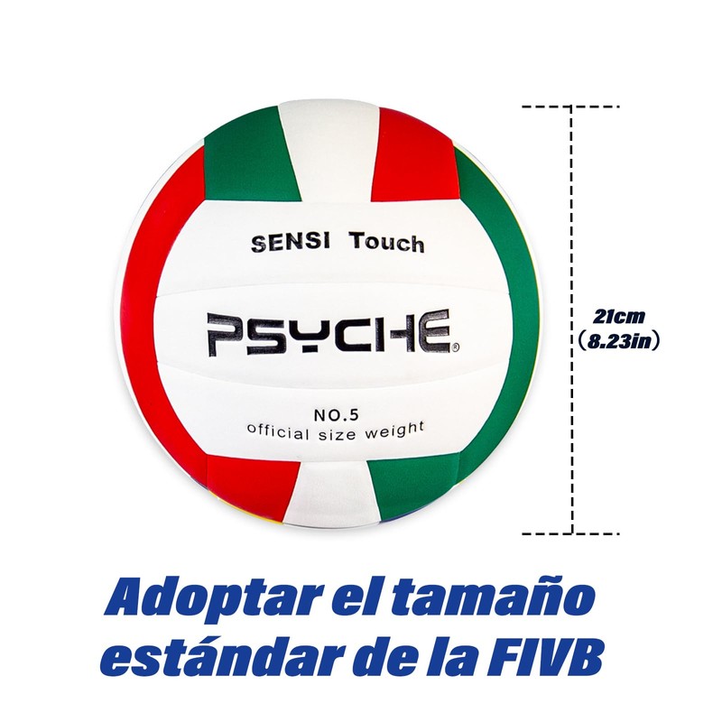 EWIEIAA balón de Voleibol， Pelota Voleibol Suave Interior y Exterior，Material