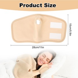 2Pcs Castor Oil Pack Wrap for Hands, Reusable Organic Cotton Castor Oil Pads, Adjustable Hand Wraps, Prevent Leakage, Left and Right Hands (Khaki)