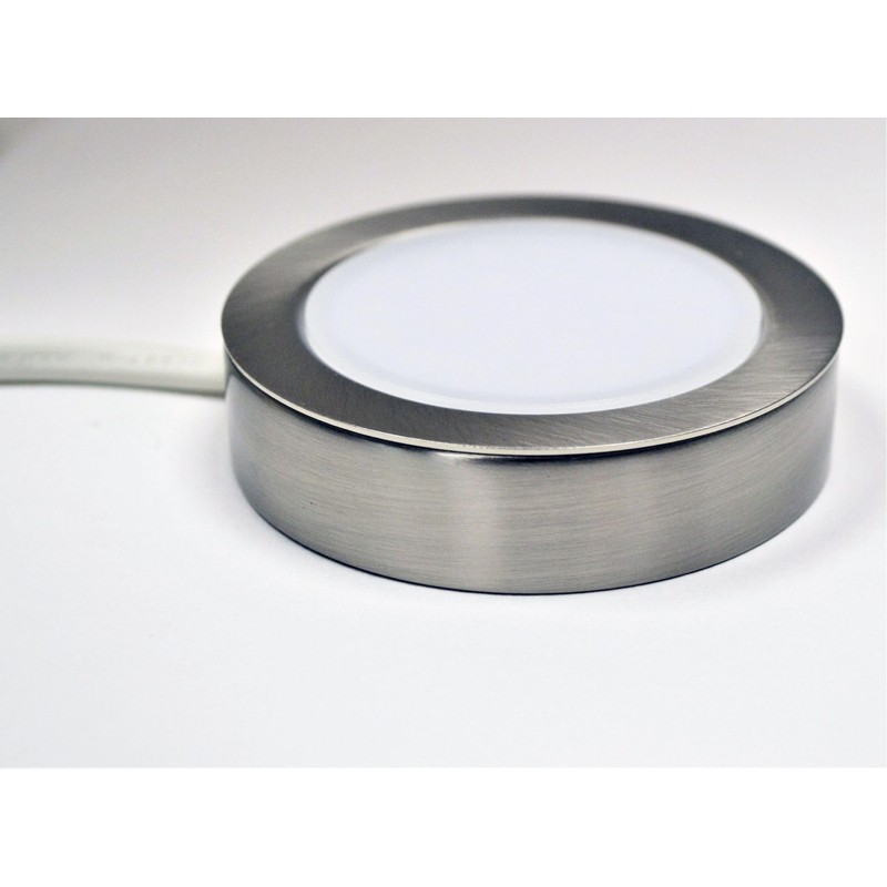 Leyton Lighting DLMSM-SS-6K Trydan 240v LED Surface Light, Stainless Steel,