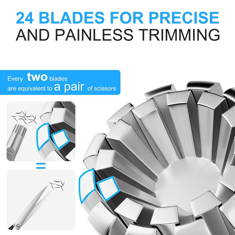 鼻毛カッター メンズ レディース 男女兼用 エチケットカッター 手動 回転式 電池 充電不要 永久性