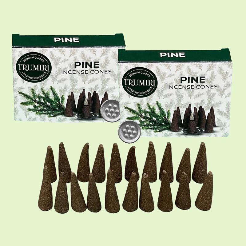 Pine Incense Cones - Dual Pack of 10 - Scented
