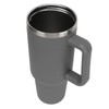40oz Stainless Steel Vacuum Insulation Water Mug with Handle Straw