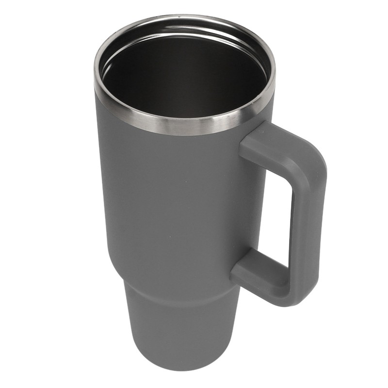 40oz Stainless Steel Vacuum Insulation Water Mug with Handle Straw