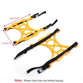 Topteng 6PCS Snow Tire Chains for Car SUV, Anti-skid Thick Tendon Emergency Thickening Snow Chains for Car Tires