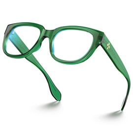 VISOONE Retro Round Blue Light Blocking Glasses with Anti Computer Glare for Gaming Women and Men BLAZE