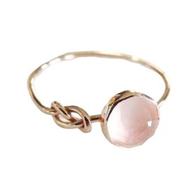Lzz Fashion Lady Opal Ring Pink Moonstone 18K Rose Gold Ring Round Cut Single Stone Ring Wedding Ring Size 6-10, US code 7, Rose Gold,Gold,Silver,Rose,Metal, Moonstone