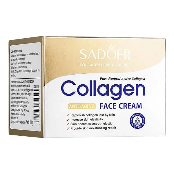 Crema Facial Colágeno Sadoer Hidratante Antiarrugas 60g Todo Tipo De