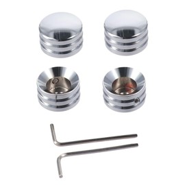 4 Pcs Motorcycle Head Bolt Covers, Screw Topper Covers Replacement Motorcycle Accessories Parts for Harley Twin Cam Dyna, for Sportster XL Chrome