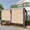 HENG FENG Outdoor Roller Shade 4'(W) x6'(H) Cordless Exterior Roller