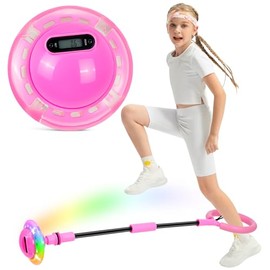 Bola de Tobillo para Niños, con Contador, Temporizador y Calculadora, Colorida Rueda Intermitente, Juguetes Pelotas para Niñas y Niños, Juguetes Depor