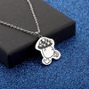 WUSUANED Funny Walking Mushroom Necklace Food Anime Character Jewelry Cartoon