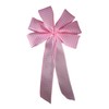 Pink and White Gingham Wired Wreath Bow (12, Large)