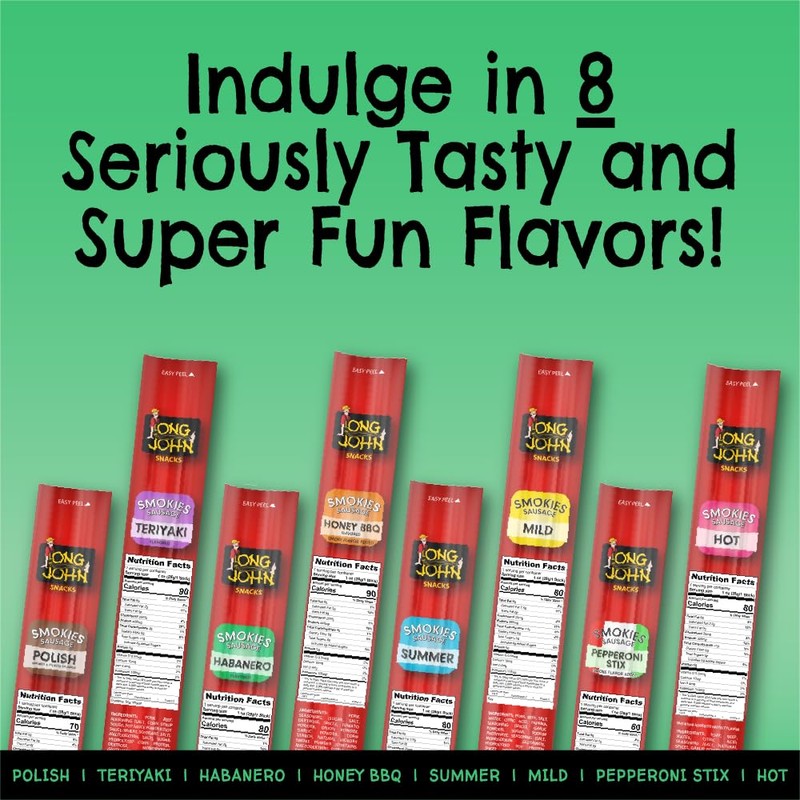 Long John Snacks Habanero Smokies – Pork & Beef Smoked