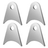 4pcs Weld On Tabs, Silver Weld On Shock Mounts Plate