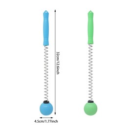 yueton 2PCS Massage Ball Hammer Silicone Spring Massager Golf Massage Hammer Multifunctional Massage Hammer Meridian Tapping Fitness Hammer for Body Massage Equipment