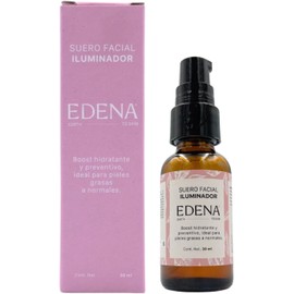 EDENA Serum Facial Iluminador Antioxidante e Hidratante Suaviza y Revitaliza el Cutis Antienvejecimiento Protege la piel de los radicales libres Para una Piel Radiante 30 ml