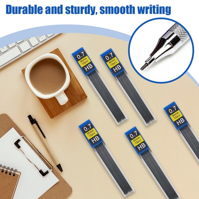 XPEX 0.7mm Pencil Lead for Smooth and Clear Writing -