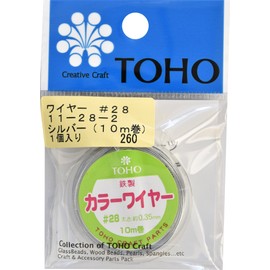 Toho Wire # 28 Thickness Approx. 0.35 mm X Length About 10 m Roll Silver 11 – 28 – 2 