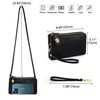 YALUXE RFID Blocking Women's Wristlet Purse Genuine Leather Small Clutch