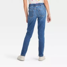 Cat & Jack Girls' Pull-On Woven Jeggings - (US, Numeric, 14, Slim, Medium Wash)