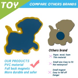 DUUMI Fridge Magnets for Toddlers Farm Animals, Full Back Magnetic Animals