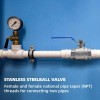 Unbranded 2-piece 304 Stainless Steel 3/4" Ball Valve FULL Port