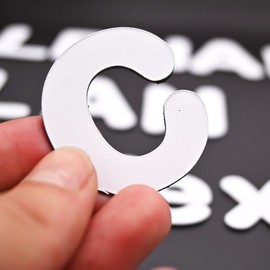 FERFLEX - Magnetic Educational Game for Children - Alphabet Magnetic White - Can be used on all magnetic surfaces - Game for Children 3 Years - 125 Magnets