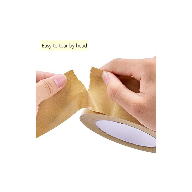 Self Adhesive Picture Frame Backing Tape Rolls Kraft Brown 2''