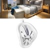 Melting Clock Plastic Retro Decorative Electroplated Metal Paint Desk Table