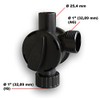 SunSun Adjustable T-piece as hose connector pond pump fountain pump