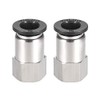 sourcing map Push to Connect Tube Fitting Adapter 10mm Tube