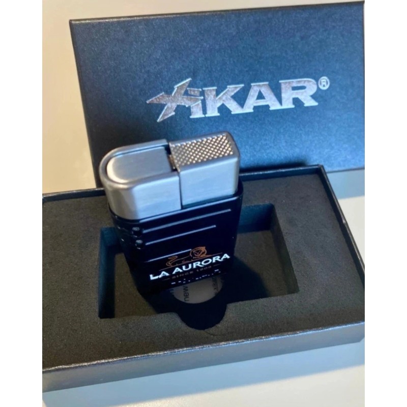 XIKAR La Aurora Cigar Lighter - Windproof Refillable Butane Torch