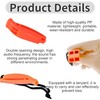 2 Pcs Emergency Whistles with Reflective Safety Lanyard - Loud