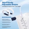 2 Pack 600ml Nephrostomy Bags with 24" Flexible Tube, Urine