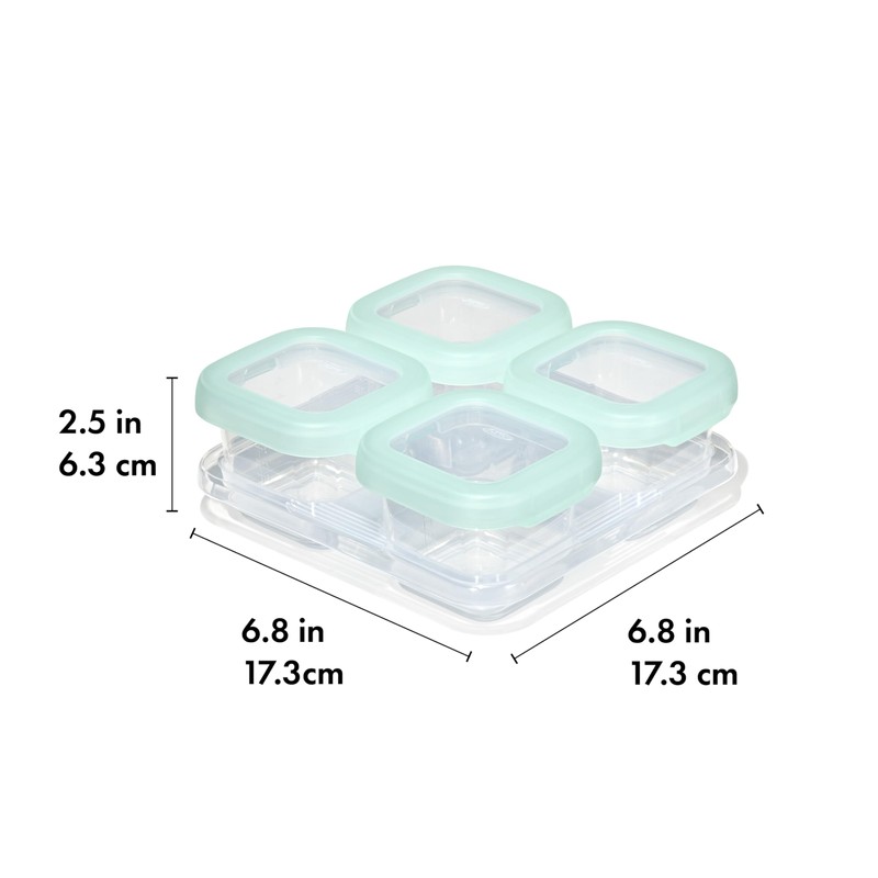 OXO Tot 12-Piece Baby Blocks Food Storage Container Set -