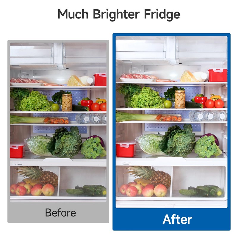 SHINESTAR Refrigerator Light Bulb,120V 40W Equivalent A15 Fridge Waterproof Bulbs,