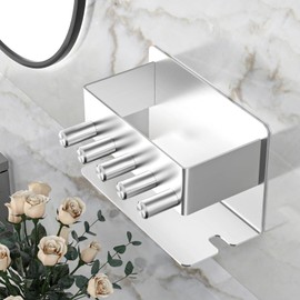 GGQ Zahnbürstenhalter Wand - Elektrische Zahnbürste Halter Ohne Bohren, Edelstahl Aufsteckbürsten Halter Zahnbürstenkopf Halter für Badezimmer, Selbstklebend Zahnbürsten Aufbewahrung Zahnpastaständer