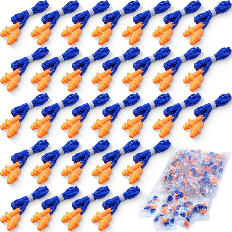 Tapones de Silicona Suave con Cable - 200 Pares Reutilizables