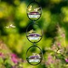 3 Pcs Hummingbird Feeder Metal Hanging Bird Feeder for Outdoor