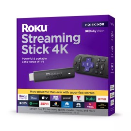 Roku NEW - Roku Streaming Stick 4K Device 4K HDR Dolby Vision Voice Remote - 3820RW