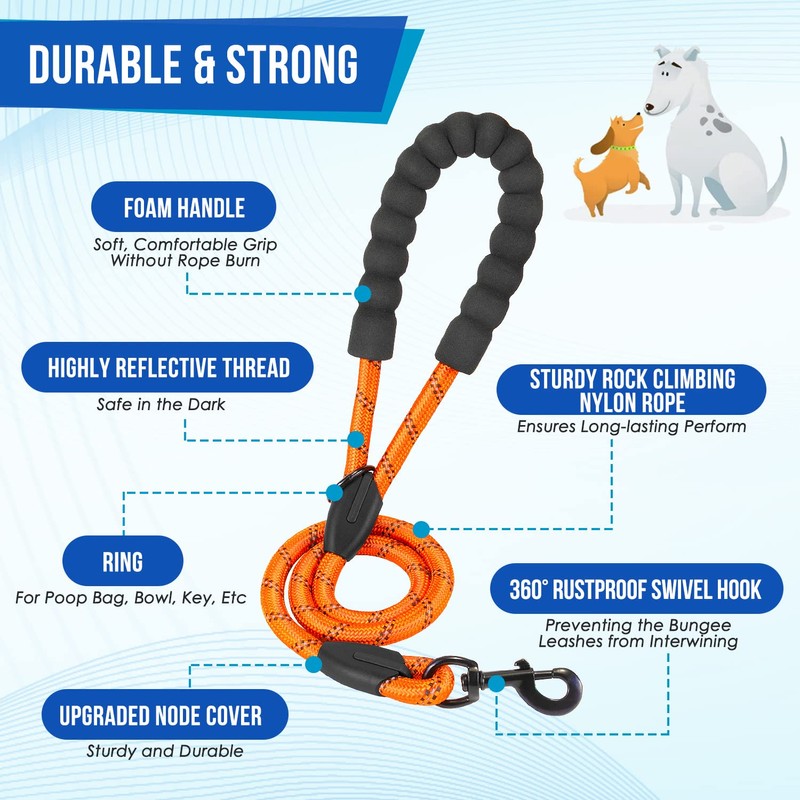 SlowTon Double Leash for Two Dogs - No Tangle Dog