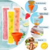 FEBSNOW 200 Disposable Ice Popsicle Bags BPA Free Freezer Tubes