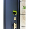 To Pug Black [Black] dog sticker green back