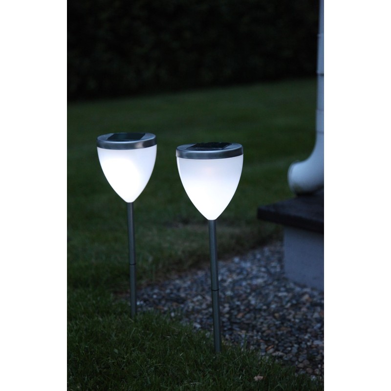 Best Season 477-35 LED-Solar-Pathlights 2-er Set 46 x 10 cm,