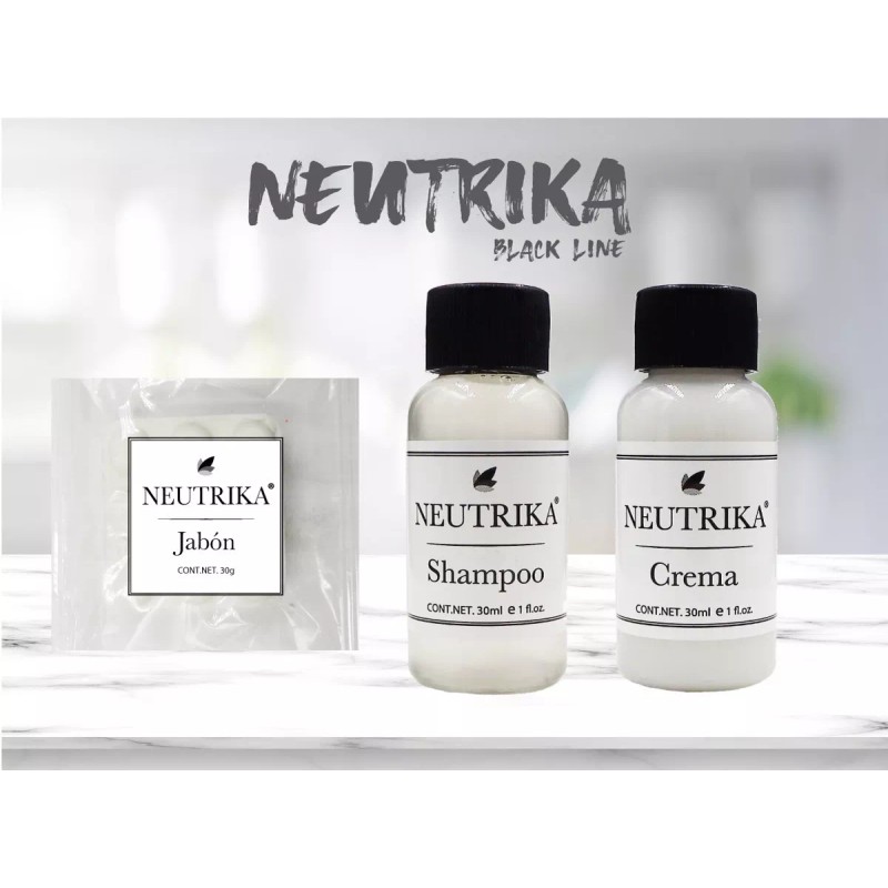 Neutrika Amenidades Hoteleras Jabón Shampoo Crema - 150 Pzas.
