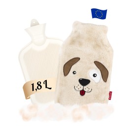 soxo Funny Hot Water Bottle with Cover Gift for Women Men Gifts Funny Hot Water Bottle Dog