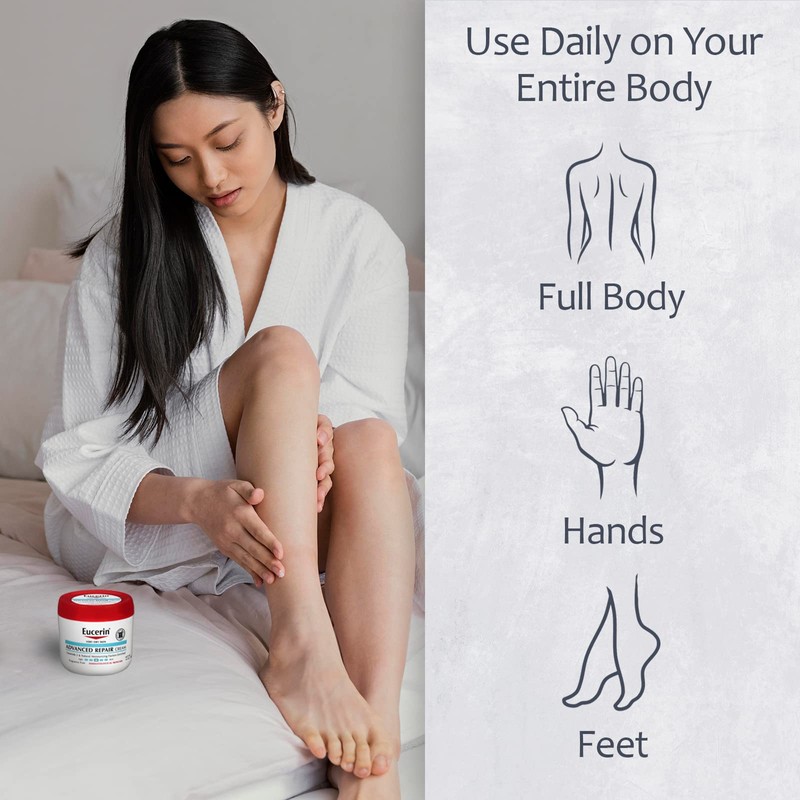 Eucerin Creme Advanced Repair 16 Ounce Jar (473ml) - Pack