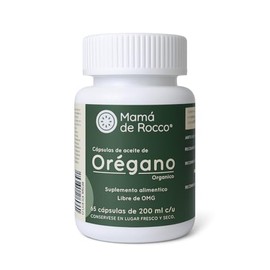 Cápsulas de Aceite de Orégano Orgánico | Suplemento Natural en Cápsulas | 65 de 200 mg c/u