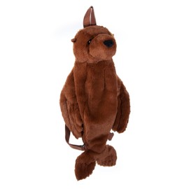 The Petting Zoo Sea Lion Stuffed Animal Plushie Backpack, Gifts for Kids, Sealife Animal Toy, Brown Sea Lion Plush Toy Book Bag, 20 inches